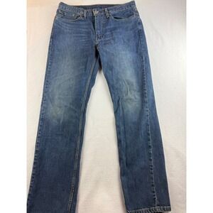 Levi's 514 Straight Fit Jeans Mens W34 L32 Blue‎ Denim Pants